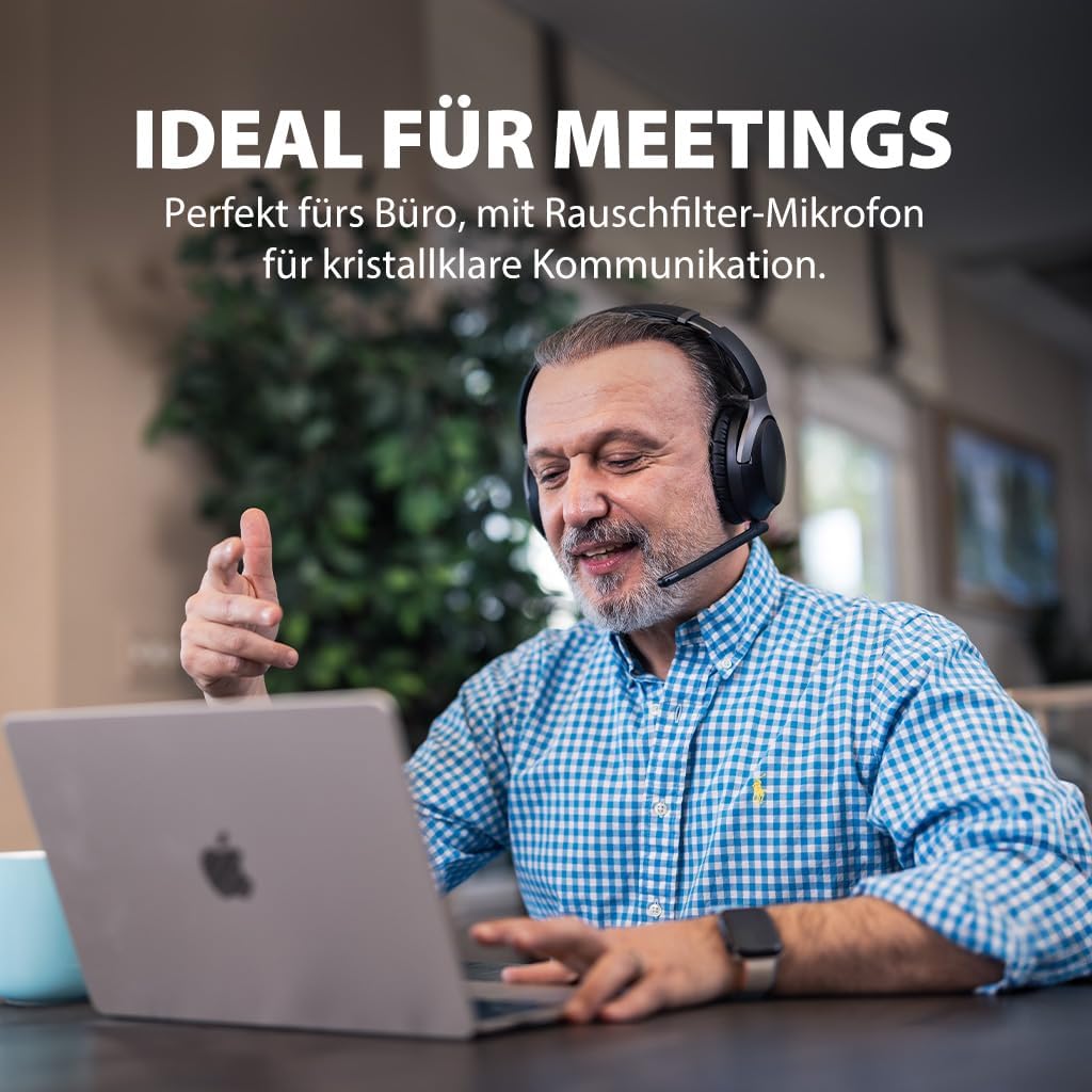 Avantalk Aria Pro 3 – Bluetooth-Headset mit abnehmbares Noise Cancelling Mikrofon für die Arbeit - 2
