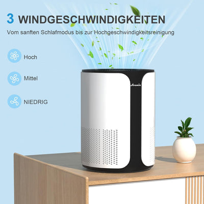 Avamia Luftreiniger für grosse Räume bis zu 100 ㎡, H14 HEPA Luftreiniger für Schlafzimmer und Hausti