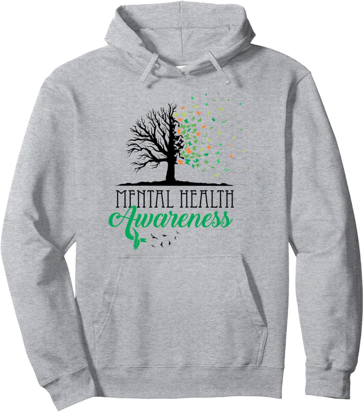 Bäume Monat des Bewusstseins für psychische Gesundheit Posit Pullover Hoodie