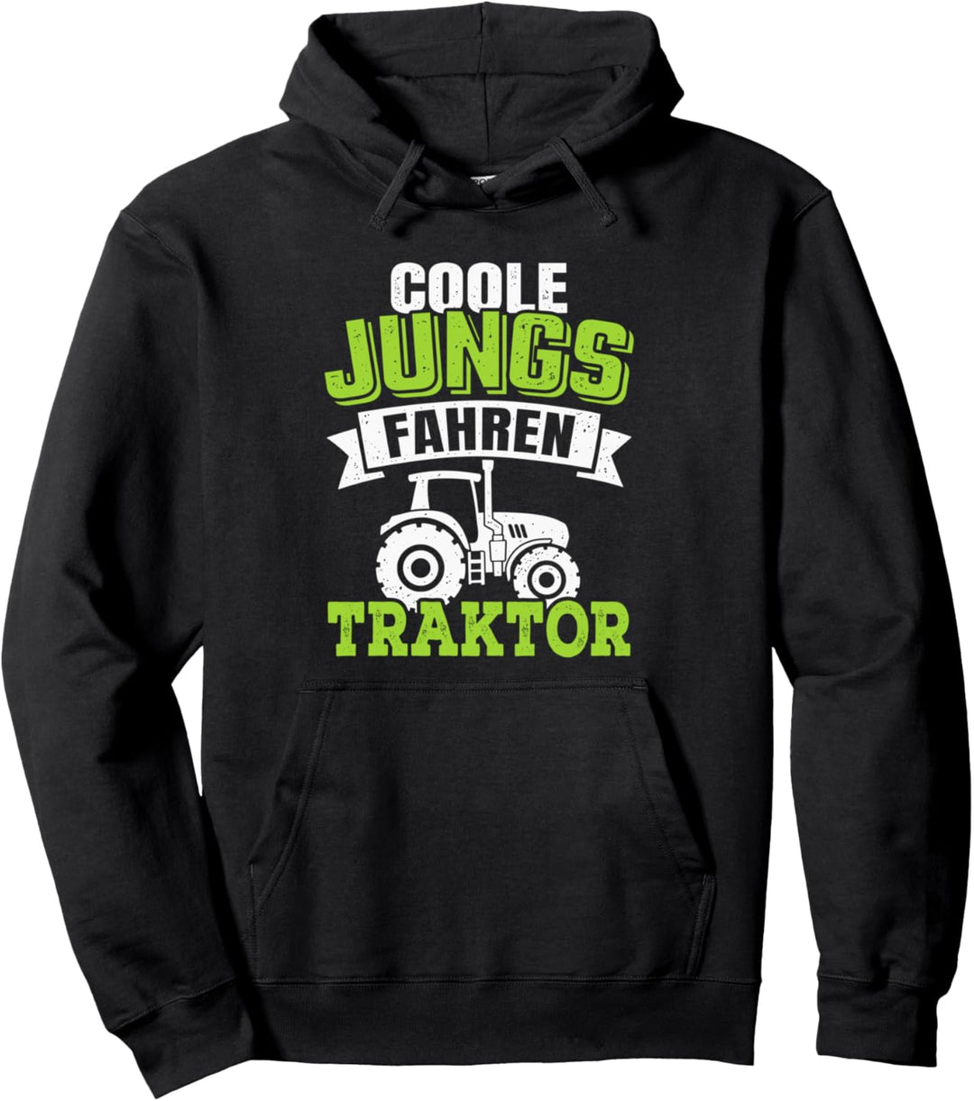 Coole Jungs fahren Traktor Pullover Hoodie