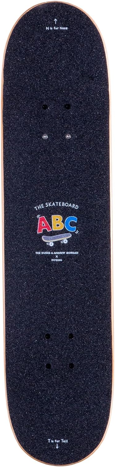 Inpeddo x The Dudes Skateboard Komplettboard Premium ABC 8.0" (White)