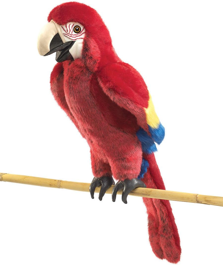 Folkmanis Scarlet Macaw Hand Puppet