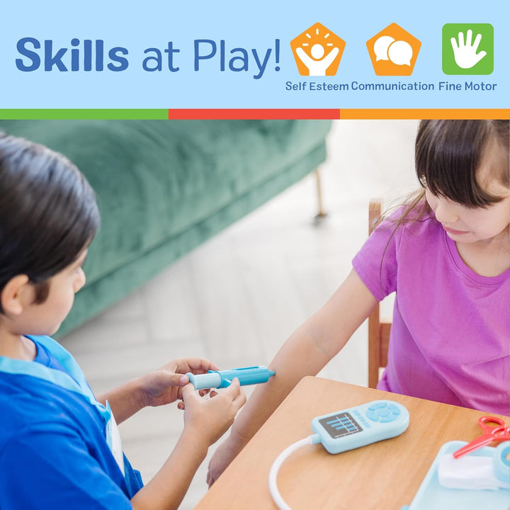 Melissa & Doug Gute Besserung Arzt-Spielset | Holzspielzeug | Rollenspielzeug | Montessori | Spielse