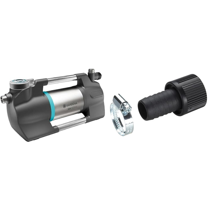 Gardena Gartenpumpe 5600 Silent+ &amp; Saugschlauch-Anschlussstück 25 mm (1 Zoll): Pumpen-Anschlussstück