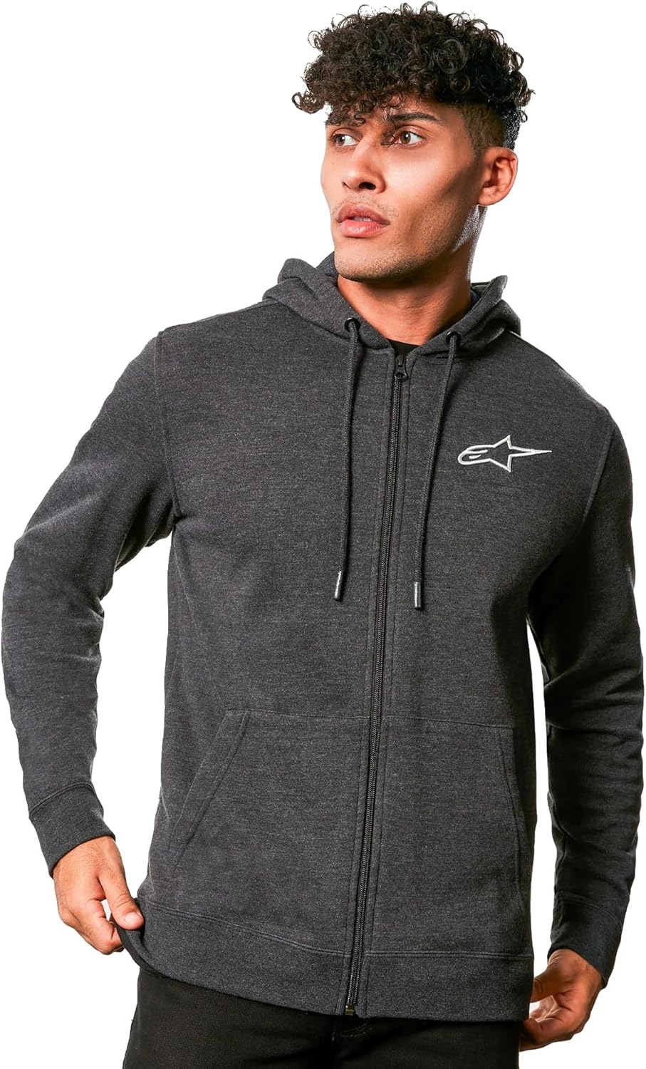 Alpinestars Ageless Chest Zip Hoody (XX-LARGE) (Charcoal Heather ) XXL Dunkelgrau Meliert, XXL Dunke