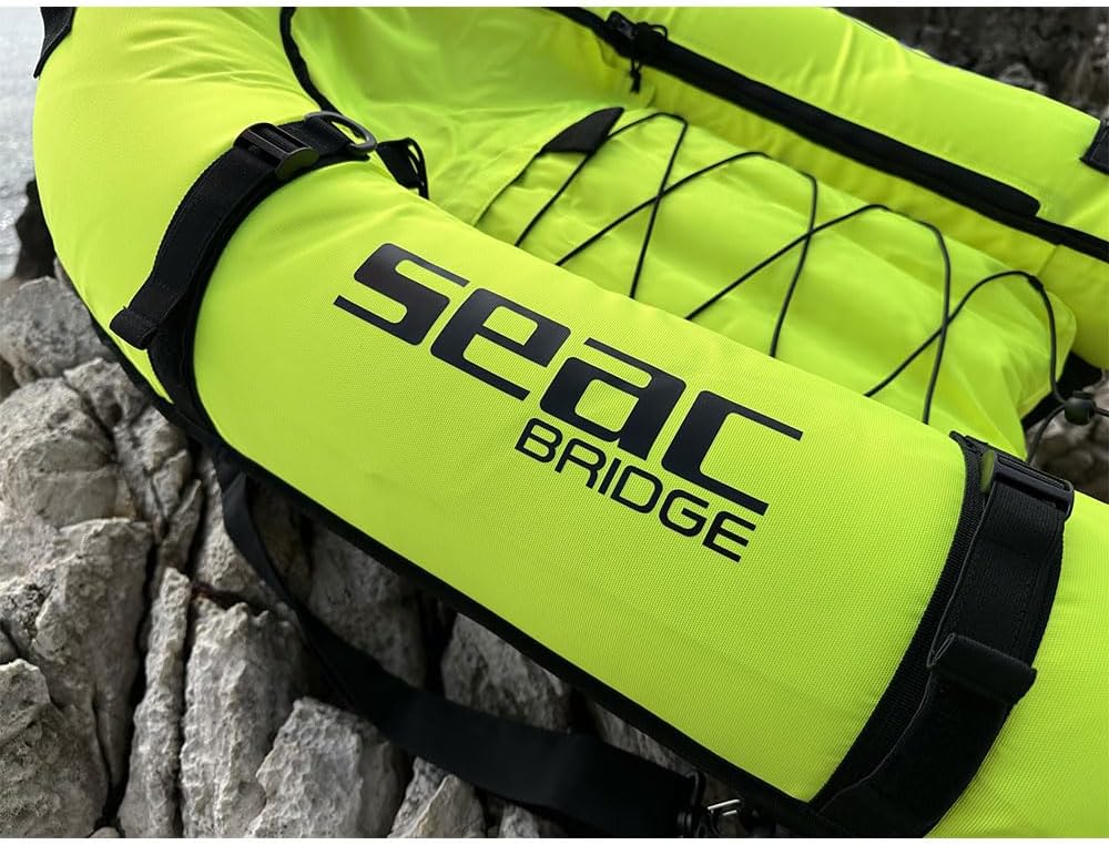 SEAC Unisex-Adult Bridge aufblasbarer Schwimmkörper für Freitaucher und Speerfischer, mit Schulterri