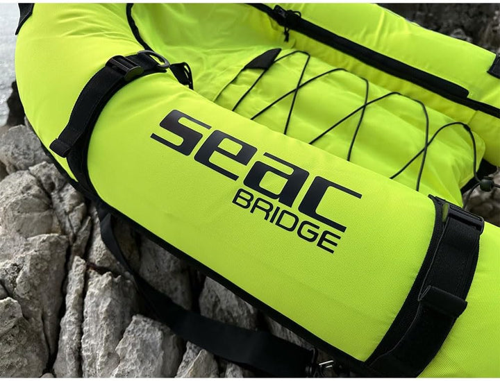 SEAC Unisex-Adult Bridge aufblasbarer Schwimmkörper für Freitaucher und Speerfischer, mit Schulterri