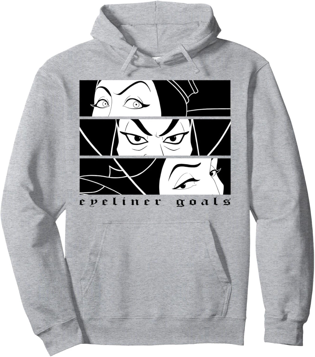 Disney Villains Eyeliner Goals Panels Pullover Hoodie