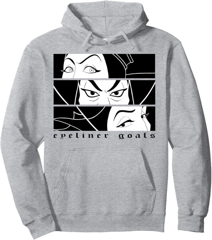 Disney Villains Eyeliner Goals Panels Pullover Hoodie