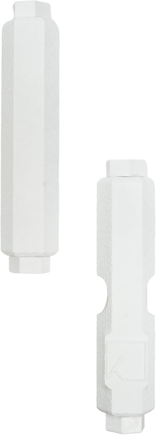 Treppenschutzgitter ohne Bohren, Kindersicherung & Haustierschutz für offene Treppenstufen, Weiss (1