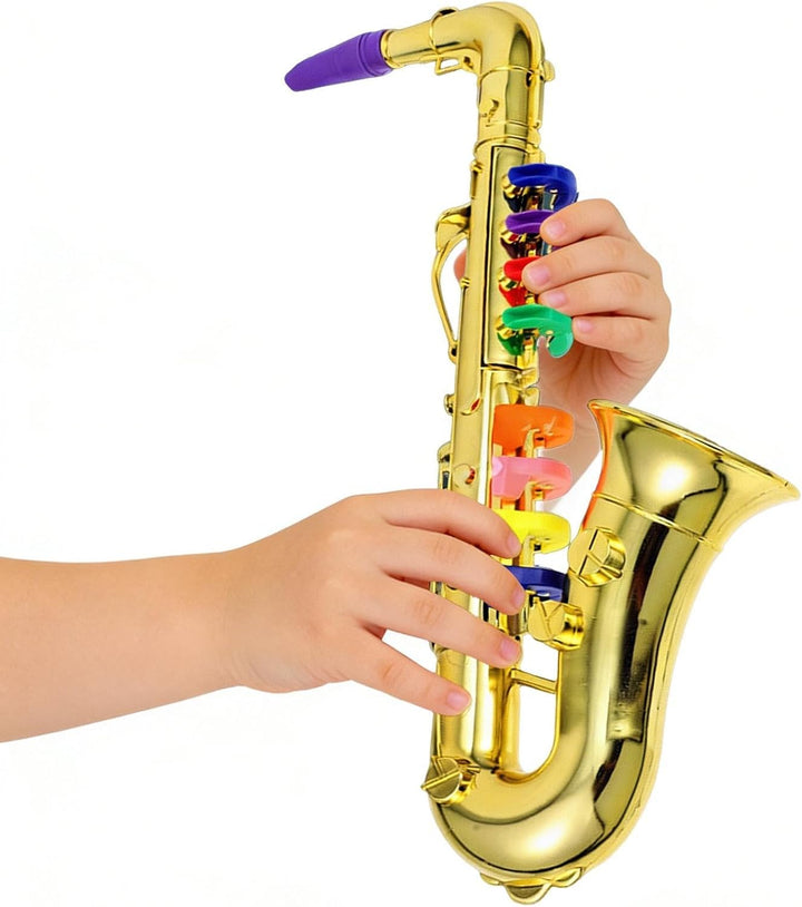 Trompete für Kinder, Spielzeug Saxophon, Kinder Vorschul Musikspielzeug Geschenk Wind Instrument, Bl