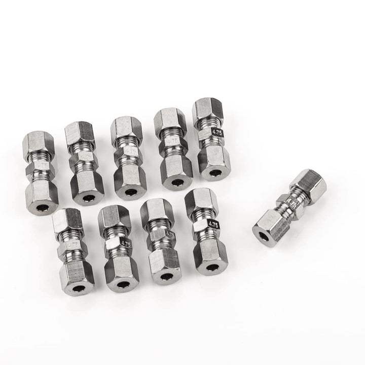 LST 10x Schnell-Verbinder Bremsleitung 4.75 mm 3/16 ohne Bördelgerät