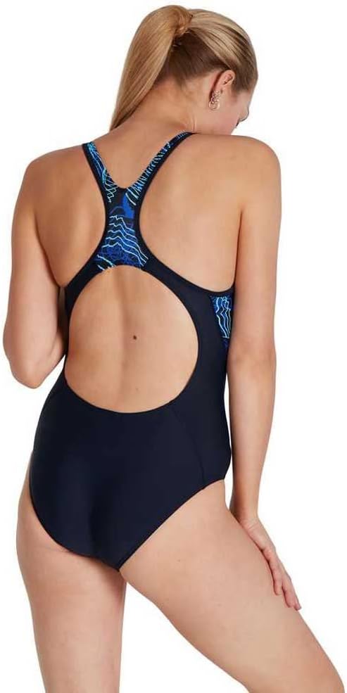 Speedo Allov Panel Laneback Badanzug Damen 38, 38