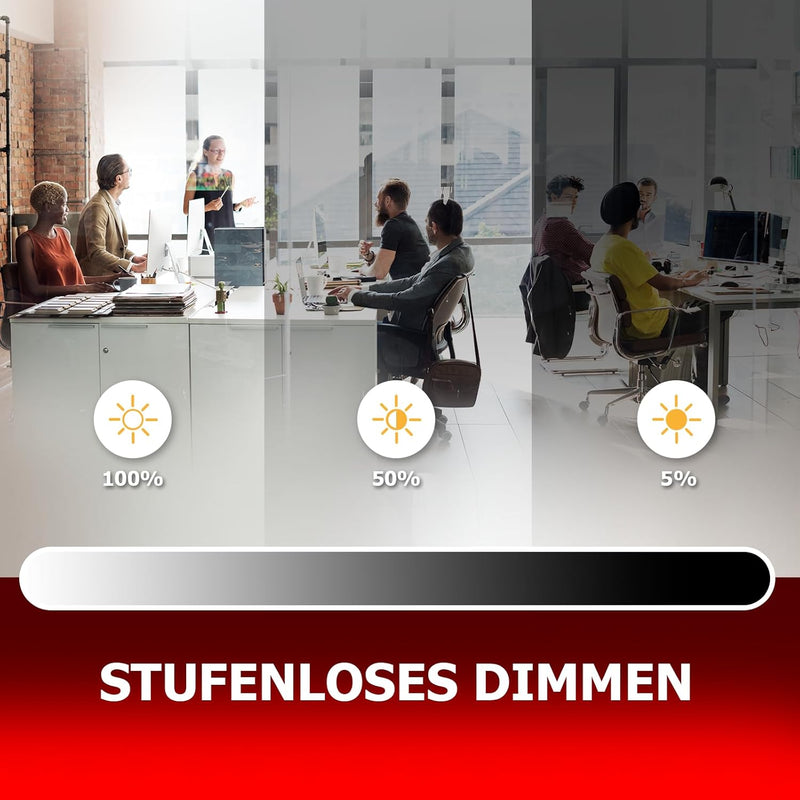 Xtend 5x LED Panel 62x62 dimmbar Warmweiss | 3000K 40W ultraslim LED Rasterleuchte Triac | LED Decke