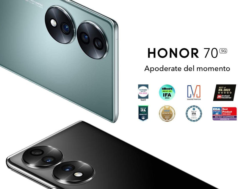 Honor 70 5G 8GB/256GB Verde (Emerald Green) Dual SIM HONOR 70, 8 + 256 Smaragdgrün, HONOR 70, 8 + 25