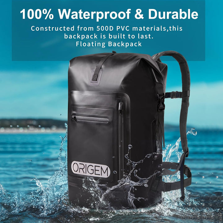 Origem Wasserdichter Rucksack, 35L/55L/85L Rolltop Rucksack Wasserdicht, Dry Bag mit Computereinsatz