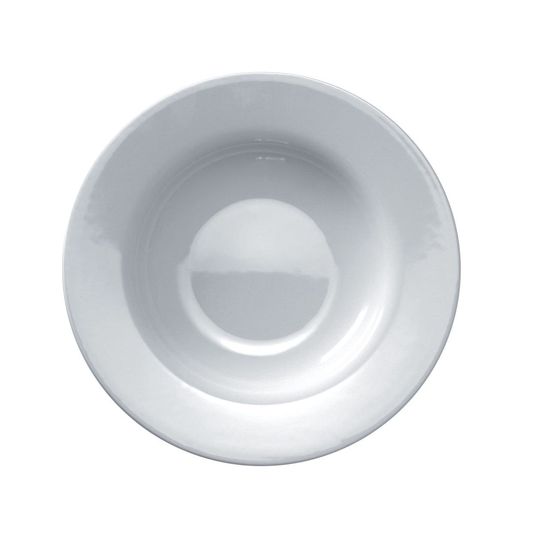 Alessi "Platebowlcup", 4 Stück Suppenteller, Weiss, 20 centimeters Bodenplatte, Bodenplatte