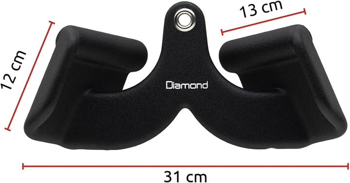 Diamond 【Power Grip Griffe (31 – 80 cm) und Rack Griffe für Klimmzüge und Rudern, rutschfest, Fitnes