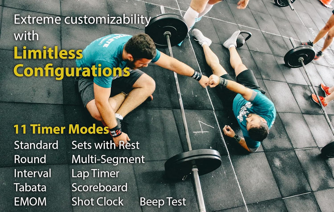 Flex Timer Wanduhr digital – Heim-Fitnessstudio Edition – Intervall Timer für Fitnesstraining im Fit
