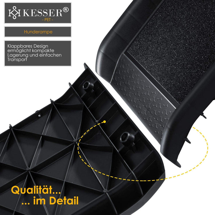 KESSER® Hunderampe klappbar Hundetreppe Hundeautorampe Auto Kofferraumrampe für Haustiere Einstiegsh