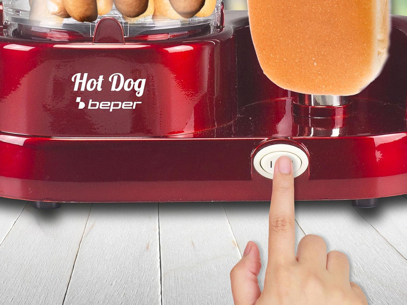 BEPER P101CUD501 Hot Dog Maker Dampf - Hot Dog, Garen im Dampf