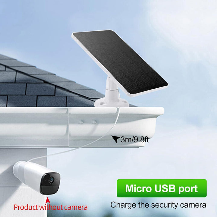 Solarpanel für Kamera, Kamera-Solarpanel-Ladegerät Typ C Ausgang 10W Cam-Akkuladegerät für Geräte