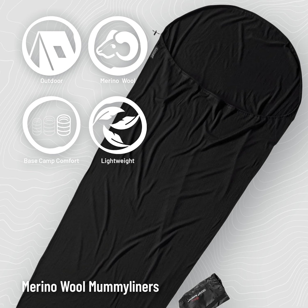 Cocoon Merinoschlafsack Mummy Liner - Merinowolle