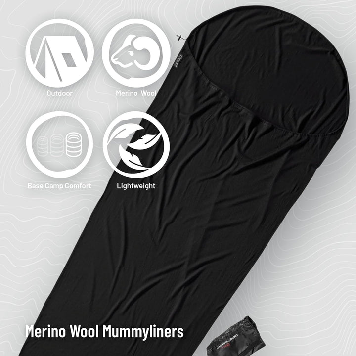 Cocoon Merinoschlafsack Mummy Liner - Merinowolle