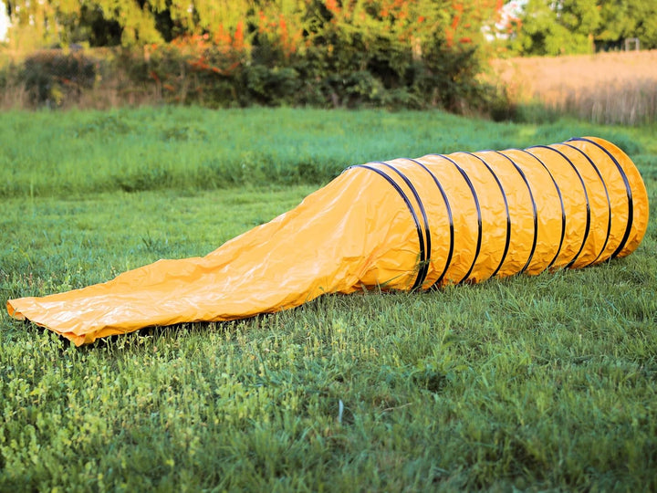 Agility Profi Sack-Tunnel für Hunde - Hundetunnel 60x300cm Spieltunnel Agilitytunnel Hundehöhle ST