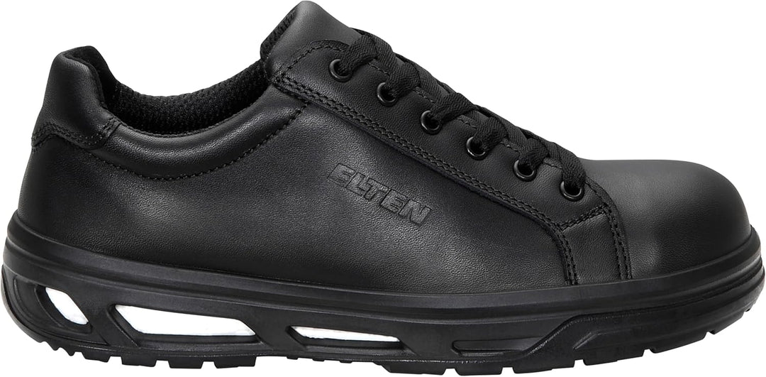 ELTEN Sicherheitsschuhe Noel XX10 Black Low ESD S2, Damen und Herren, Leder, Stahlkappe, leicht, spo
