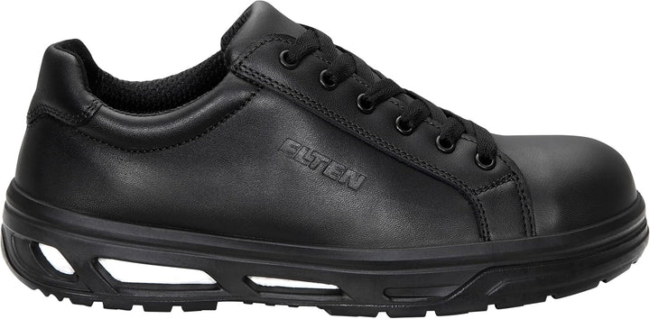 ELTEN Sicherheitsschuhe Noel XX10 Black Low ESD S2, Damen und Herren, Leder, Stahlkappe, leicht, spo