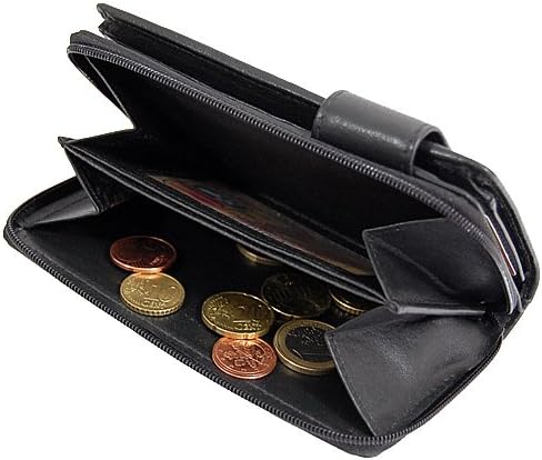 GoBago Branco Leder Damen Geldbörse Portemonnaie Geldbeutel (Rot), Rot