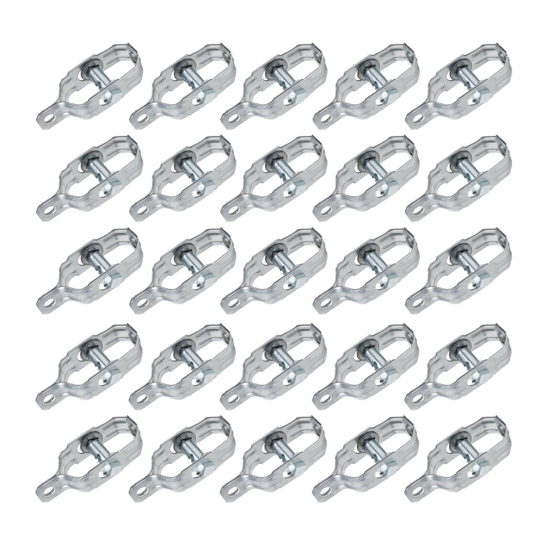 DOJA Industrial | Drahtspanner aus verzinkt Stahl | PACK 25 | Spanner für spanndraht, maschendraht,