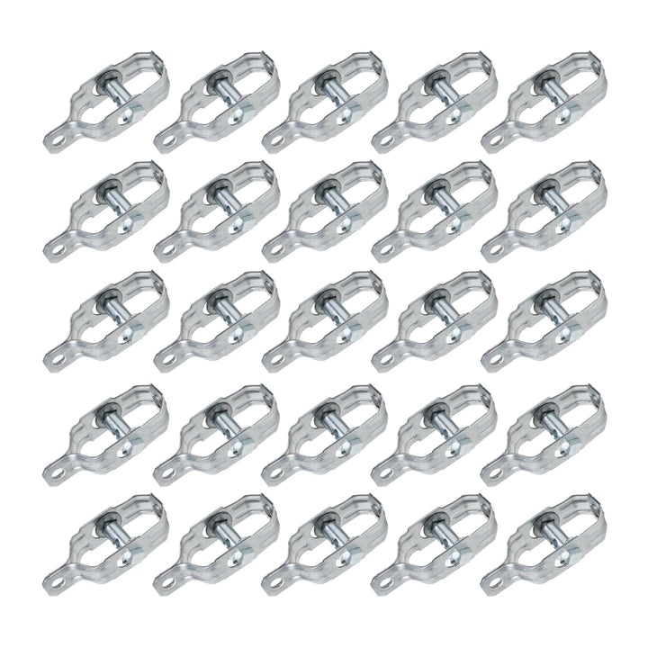 DOJA Industrial | Drahtspanner aus verzinkt Stahl | PACK 25 | Spanner für spanndraht, maschendraht,