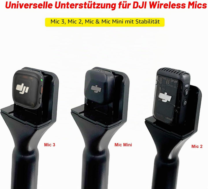 Ständer Halter Mic Flag für DJI Mic 3/Mini/2/Rode Wireless Micro/GO II/Insta360 Air Handle Rig Wirel