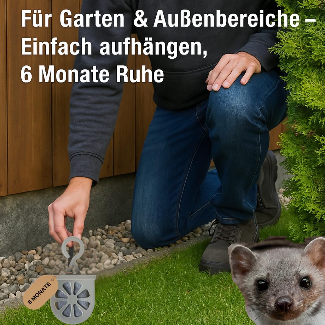 Marderschreck Auto - 6-Monat Marderabwehr Auto Duftstoff Haken Sicher Für Haustiere - Effektiver Mar