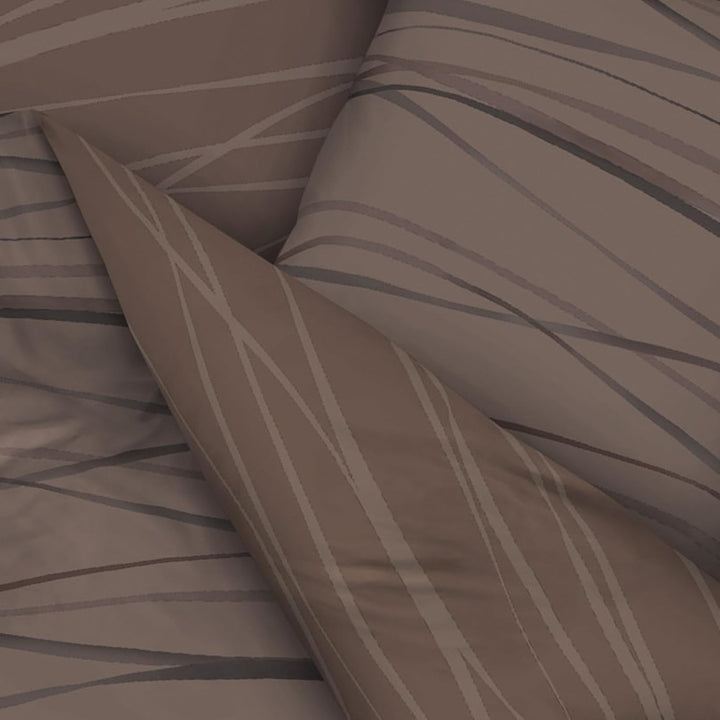 Kaeppel Mako Satin Bettwäsche mit Reissverschluss 135x200 80x80 cm (584 braun) 1x80/80+1x135/200 cm,