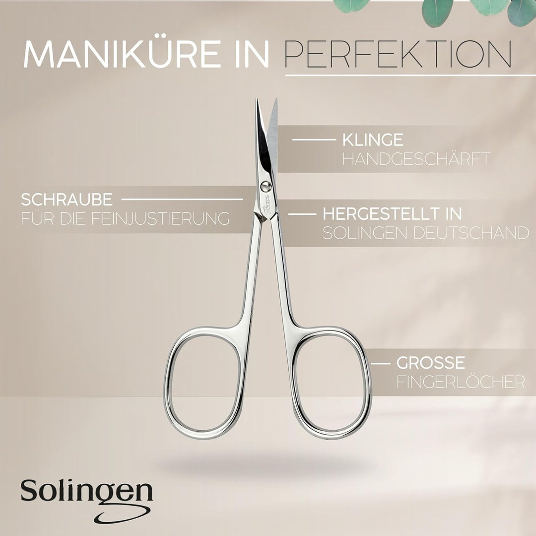 marQus Solingen Deutschand Maniküre Set 6 Teile vollwertiges Nagelset schwarz