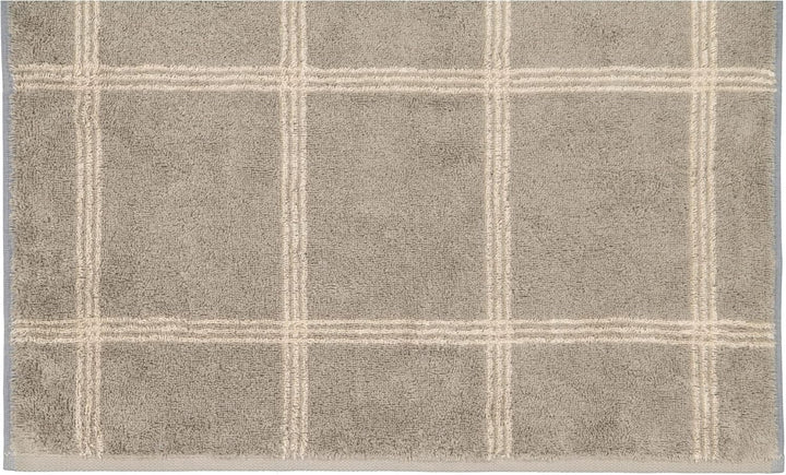Cawö Handtücher Luxury Home Two-Tone Grafik 604 Graphit - 70 Handtuch 50x100 cm, Handtuch 50x100 cm