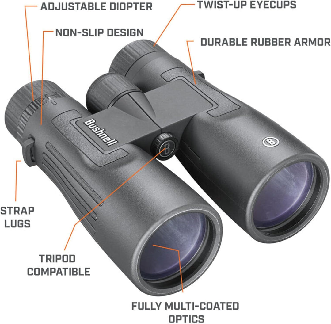 Bushnell - Legend - Fernglas - 12x50 - Dachkantprisma - Schwarz - Voll multivergütet - BB1250W, 12x5