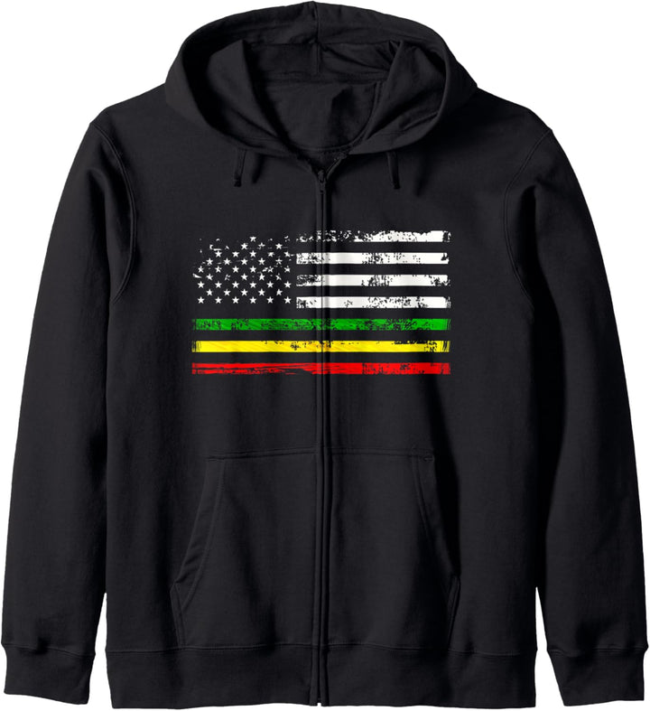 African American flag design. Gift for Africa Rasta Reggae Kapuzenjacke