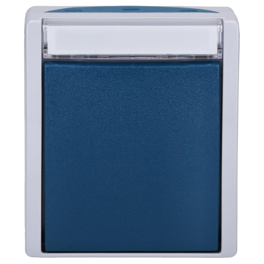 Busch-Jaeger 2601/6 WN-53 Wippschalter Aus- und Wechselschaltung (Thermoplast) Grau ocean® (IP 44) 2