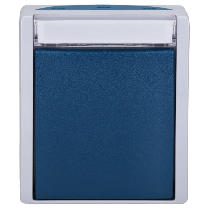 Busch-Jaeger 2601/6 WN-53 Wippschalter Aus- und Wechselschaltung (Thermoplast) Grau ocean® (IP 44) 2