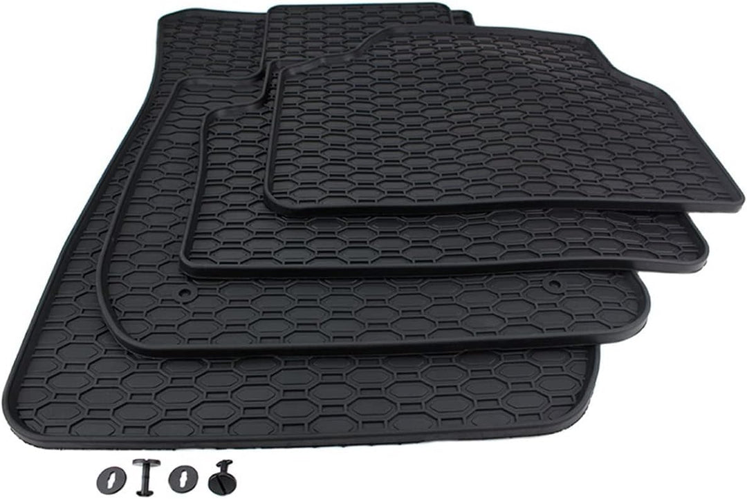 Kfzpremiumteile24 Gummimatten Kompatibel mit 3er E90 Limousine 3er E91 Touring Fussmatten Gummi Prem