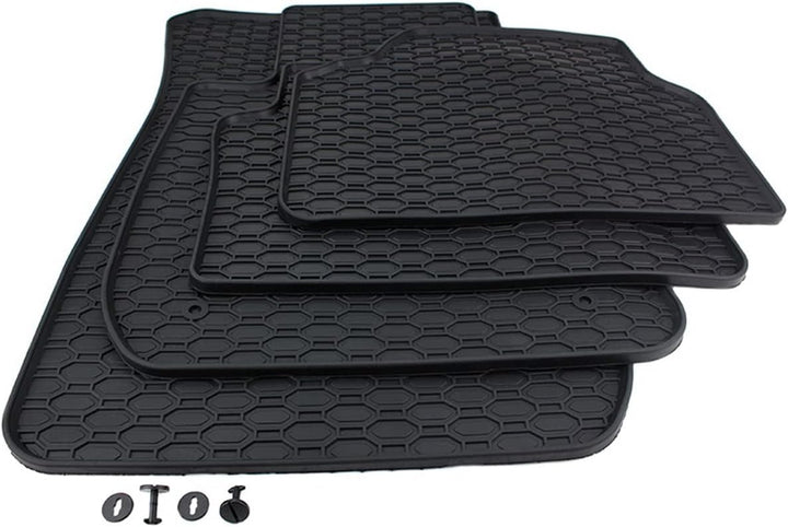 Kfzpremiumteile24 Gummimatten Kompatibel mit 3er E90 Limousine 3er E91 Touring Fussmatten Gummi Prem