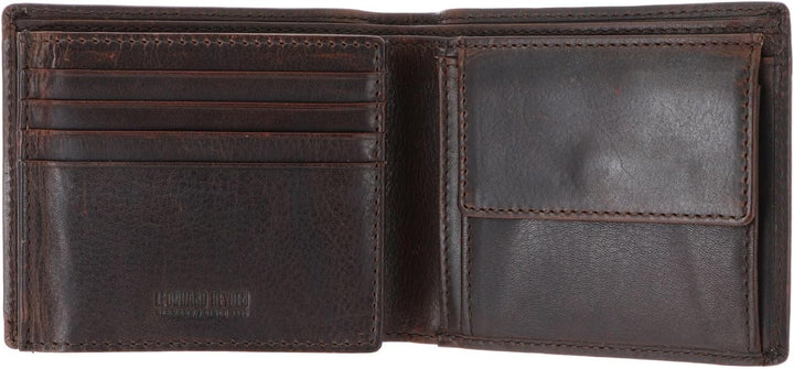 Leonhard Heyden Roma - Herrengeldbörse mit Münzfach Leder 11.5 cm braun, Braun