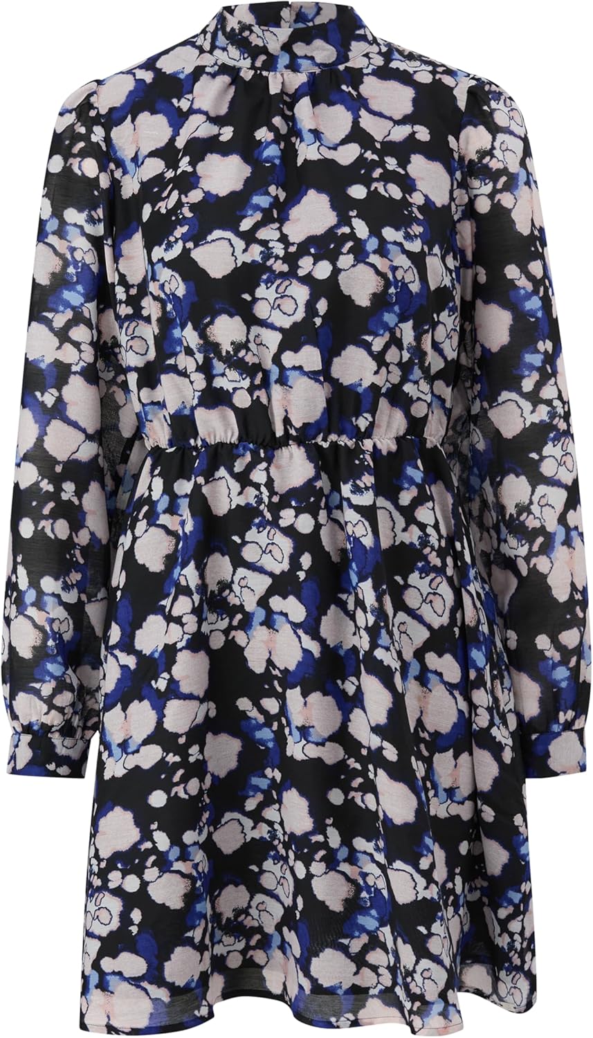 QS Semitransparentes Kleid mit Raffung 40 99a0, 40 99a0