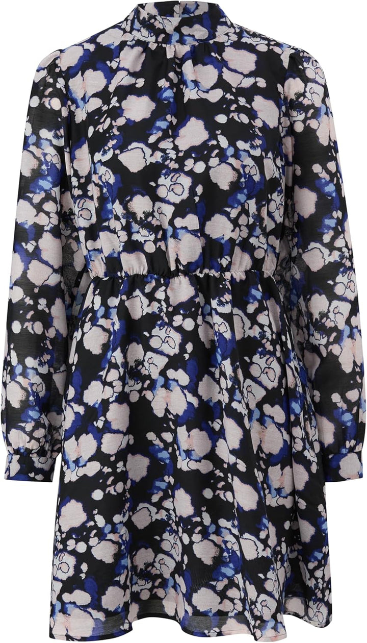 QS Semitransparentes Kleid mit Raffung 40 99a0, 40 99a0