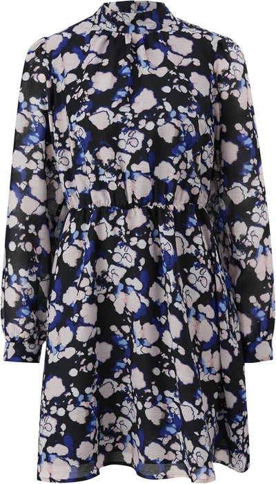 Q/S by s.Oliver Damen Blusenkleid mit Allover Print 38 99a0, 38 99a0