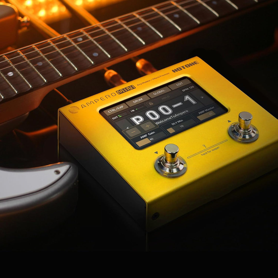 Hotone Gitarre Bass Multi-Effekte Prozessor Touchscreen Gitarre Bass Amp Modellierung IR Cabinets Si